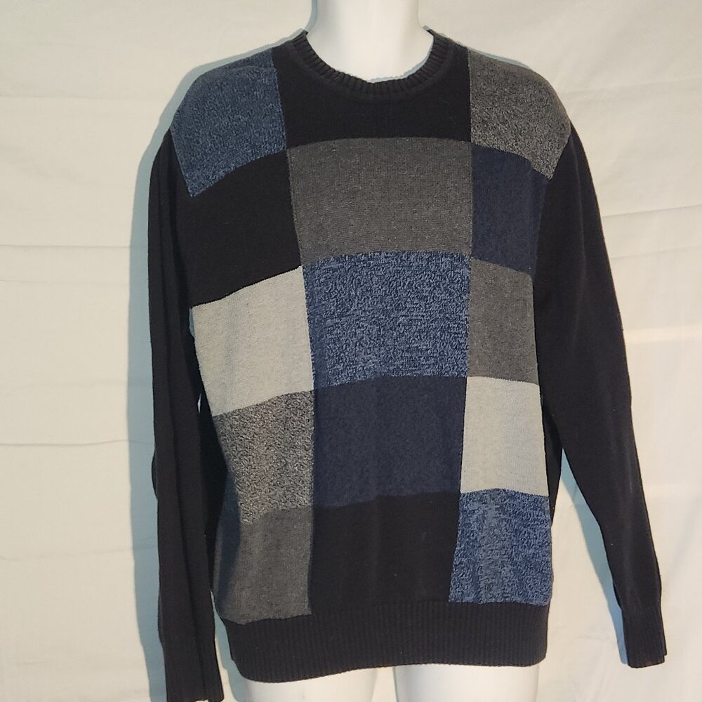 DOCKERS Vintage Multicolored knit sweater, Boxed design, in size XL